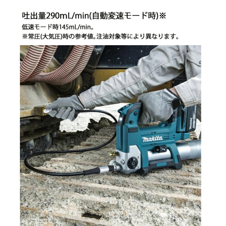 楽天市場】マキタ（makita） 18V 充電式グリスガン 本体のみ GP180DZ 