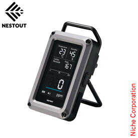 NESTOUT ネストアウト 一酸化炭素アラーム 3in1 OD-NESTCOM1 日本製センサー 防水 防塵 温度計 湿度計 キャンプ アウトドア 車中泊 USB-C