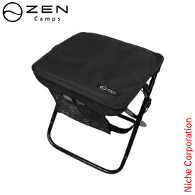 ゼンキャンプス クイックシット チェア 4K-WP0H-G207 アウトドア キャンプ ブラック