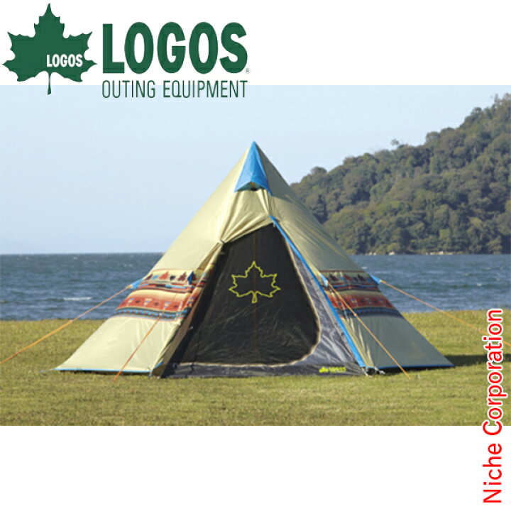 楽天市場】ロゴス テント ナバホ Tepee 300 キャンプ ワンポールテント  