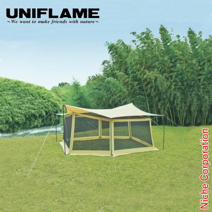 楽天市場】ユニフレーム タープ REVOタープ L メッシュウォールセット  
