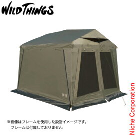 【土日も休まず出荷！】WILDTHINGS ベースキャンプ T-5 【キャビンテント仕様 屋根幕のみ】 アウトドア キャンプ 家族 家族キャンプ 日よけ シェルターテント