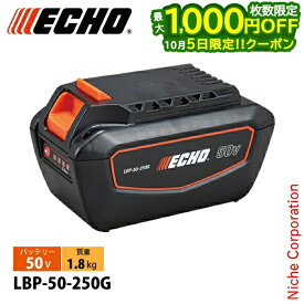 【5日は最大1,000円OFF！枚数限定】エコー 50V リチウムイオン 2Pバッテリー LBP-50-250G バッテリー 充電池 バッテリ 電池 リチウムバッテリー 電動 ECHO 電動工具
