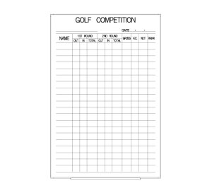 罫引ボード【LT13-040】GOLF COMPETITION(サイズ: 600× 890 )