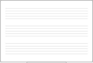 罫引ボード【LT13-049】五線三段(サイズ: 890× 600 )
