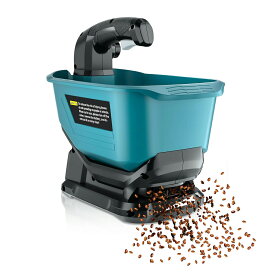 ☆【革命的アイテム登場！】散粒機 電動散粒機 充電式播種機 肥料散布機 種子散布機 容量3.7L 散布量5段階設定 均一散布 除草剤 融雪剤 種まき 飼料 目土 凍結防止剤拡散 【本体のみ】