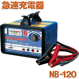 日動工業 急速充電器 セルスターター付き セルスタート 屋内型 AC100V 120A NB-120 農機具 自動車 送料無料
