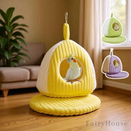 【無料送料】インコ 巣箱 小鳥 ハンモック ハムスター 小動物 保温 冬用 防寒 綿入り 厚手 暖かい ペット…
