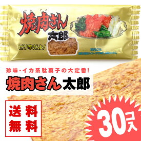 【ゆうパケット便 送料無料】 焼肉さん太郎 (30枚入) / 駄菓子 まとめ買い 送料無料 イカ・珍味系のお菓子 景品 縁日 お祭り個包装 お試し お菓子 つめあわせ 子ども おやつ 菓道