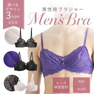 メンズ ブラジャー 単品【選べる3タイプ/全6色】 A85-A105 mb-02 【男性用ブラ メンズ設計 メンズ仕様 セ…