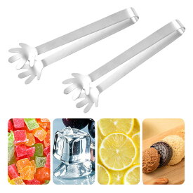 【全国送料無料】 お菓子トング 角砂糖 トング 薬味トング ポテチトング アイストング ステンレス ミニ 食卓 氷 角砂糖 お菓子 マカロン ケーキ クッキー サーバートング シュガートング 耐熱 万能トング ステン焼肉トング (2個)