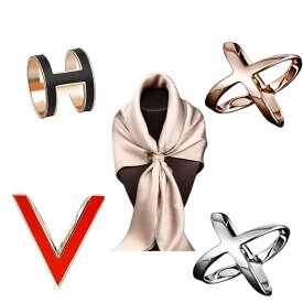 【全国送料無料】 スカーフ留め スカーフリング 小さめ 4個 レディース メンズ ファッションスカーフリング スカーフ留め スカーフリング スカーフクリップ スカーフリング メンズ
