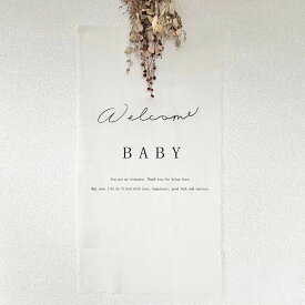 ジェンダーリビール タペストリー バースデー 横長 縦長 誕生日 飾り付け 装飾 おしゃれ シンプル 飾り Welcome Baby