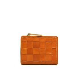 財布 レディース ズッケロ フェス 折り財布 二つ折り がま口 革 レザー 編み込み メッシュ 人気 サライ