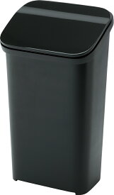 スムースプッシュダストボックス 20L フタ付き ふた付き ごみ箱 ゴミ箱 トラッシュカン トラッシュボックス 大容量 リビング 台所 キッチン 野外 インテリア アンティーク 北欧 レトロ モダン ブルックリン 西海岸 おしゃれ ブラック