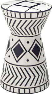 スツール ミニスツール 陶器 3パターン イス トライバルテイスト CLY-21 オシャレ おしゃれ 北欧風 サイドテーブル フラワーベース 玄関 タイプC