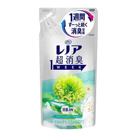 【A商品】5個セット P&G レノア 超消臭 1week フレッシュグリーン つめかえ用 400ml 柔軟剤