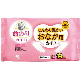 6〜10個セット まとめ買い 小林製薬　命の母　カイロ　じんわり温かい　おなか用カイロ　10個入