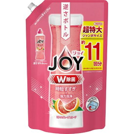 【A商品】 3～5個セット まとめ買い P&G　大容量　ジョイ　W除菌　食器用洗剤　ピンクグレープフルーツ　詰め替え　1,425mL