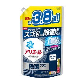 【A商品】 6～10個セット まとめ買い P&G アリエール ジェル 除菌プラス つめかえ用 ウルトラジャンボサイズ 1480g 洗濯用洗剤