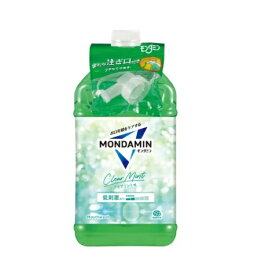 3〜5個セット まとめ買い アース製薬 モンダミン マウスウォッシュ クリアミント 低刺激 詰め替え 大容量(3000mL)