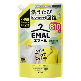 6〜10個セット まとめ買い 花王 エマール リフレッシュグリーンの香り つめかえ用 810g 洗たく用洗剤 おしゃれ着用