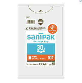 6〜10個セット まとめ買い 日本サニパック CUH31 NOCOO サニパック ポリ袋 半透明 30L 10枚入