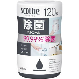 クレシア スコッティ ウェットティシュー 除菌アルコール 本体 120枚 詰め替えタイプ ウェットティッシュお一人様5点まで
