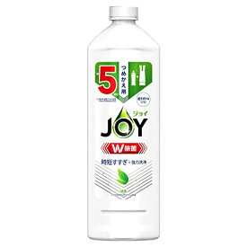 【注文合計3380円以上で注文可能】 P＆G　ジョイ　W除菌　食器用洗剤　逆さボトル　緑茶　詰め替え　特大　670mL お一人様5点まで