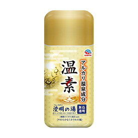 【B商品】【購入条件付き】 アース製薬　温素　澄明の湯　入浴剤　温泉成分　無色透明 とろとろ とろみ 　600g ※購入条件を必ずご確認ください