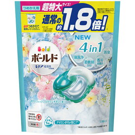 3個セット ボールド 洗濯洗剤 ジェルボール4D フレッシュフラワーサボン 詰め替え (22個入)
