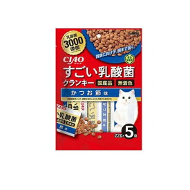 6〜10個セット まとめ買いいなばペットフード いなば CIAO チャオ すごい乳酸菌 クランキー かつお節味 22g×5袋