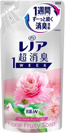 3個セット レノア 超消臭1WEEK 柔軟剤 フローラルフルーティーソープ 詰め替え(400ml)