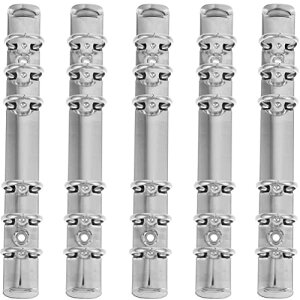 ARTIBETTER バインダー金具 ルーズリーフ a6 バインダーリング 6穴リング ネジ式 ビス付き 5個 手帳 日記 資料保存 書類整理用