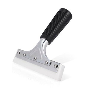 Ehdis 15*3.1CM シリコーン 水切りワイパー スキージ、T字型スキージー、車用と窓 お風呂のガラススクイジー、ラバーハンドル付き、超