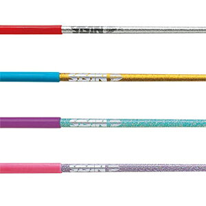 ササキSASAKI 新体操 手具 リボン用 スティック 国際体操連盟認定品 日本体操協会検定品 ホログラムショートスティック 長さ57cm SI