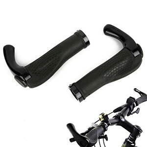Taidda- 滑り止めダブルロック設計高強度取り付けが簡単な自転車ハンドルバーグリップキット、マウンテンバイクハンドルバーグリップ、自転車に乗