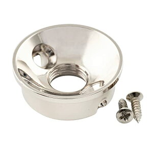 Musiclily Pro M9 ミリ規格 スチール製 テレキャスター ジャックプレート インポート Tele エレキギター用、ニッケル