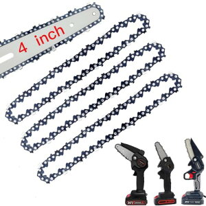 aninako 充電式 チェーンソー 替刃4inch ソーチェン木工切断 枝切り超硬合金 シャープ 強靭で耐用 チェンソー 替え 刃 電動のこぎ