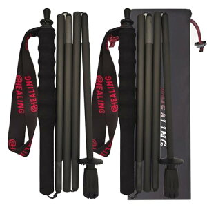 KHEALING トレッキングポール カーボン 折畳み超軽量110g/120g/130G炭素繊維 登山 ポール 5節 2本セット 110/120