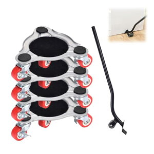 HYCDIYTS 家具移動キャスター 家具移動ヘルパー 移動キャリー らくらくヘルパー 360度回転 自由組み立て 台車 4輪 三角 家具移動