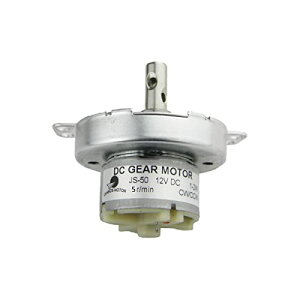 JS-50 小型ブラシギアモーター DC 12V 5RPM 低速モーター 同期電動機