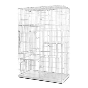 PETEPELAぺテぺラ 猫 ケージ 大型 3段 広い 2段 多頭飼い キャットケージ 猫用エンクロージャ キャスター/ローラー 大きい/でかい