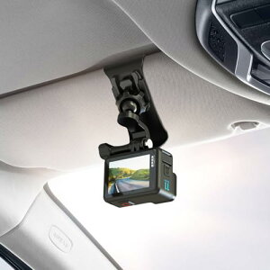 SKEZN 車サンバイザーマウント、カーサンバイザーマウント、GoPro Heo 13/12/11 車用サンバイザ-プラケットクリップ式固定プラ