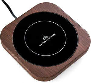 ポカロティー カップウォーマー 保温コースター マグウォーマー 卓上用ウォーマー 木目 3段階温度設定 4時間自動電源オフ 保温プレート コーヒ