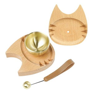 ATUSANO ペット 仏具 おりん 真鍮製 ペット 仏具 おりんセット 綺麗な音色 ペット 仏壇 おりん 天然木製 ペット供養 メモリアル ミ