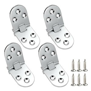 蝶番 テーブルヒンジ ドアヒンジ 折りたたみ 180度 4個入り ネジ付き 耐摩耗性 耐腐食性 家具固定 補修金具 取り付け簡単 ミシン/窓/ド