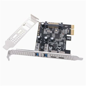 Buerjia Type C USB 3.2 Gen1 5Gbps PCIE J[h A_v^[ PCI Express {[h 2xUSB A