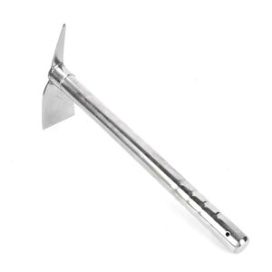 Coollooda 鍬 ステンレス製 くわ 草削鍬 片手鋤 土寄せ 草削り 掘り 園芸用 農機具 農具 平鍬 草刈り草削り 除草