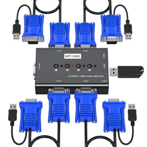 KVM VGAؑ֊ 4|[gUSB2.0 MT-VIKI KVM VGAXCb` 4 p\R؂ւ L[{[hE}EXpp\Rؑ